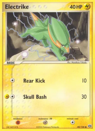 Electrike #48 · Emerald Pokémon card