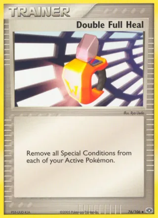 Double Full Heal #76 · Emerald Pokémon card