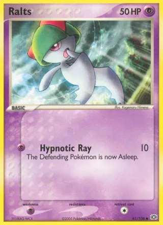 Ralts #61 · Emerald Pokémon card
