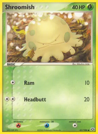 Shroomish #63 · Emerald Pokémon card