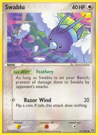 Swablu #67 · Emerald Pokémon card