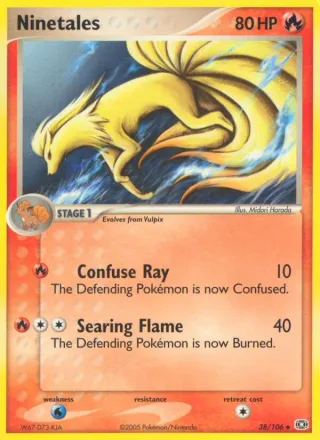 Ninetales #38 · Emerald Pokémon card