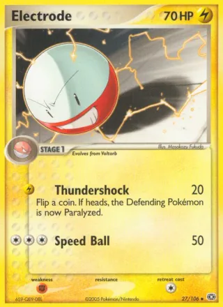 Electrode #27 · Emerald Pokémon card