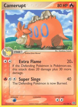 Camerupt #23 · Emerald Pokémon card