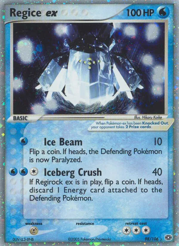 Regice ex full card art