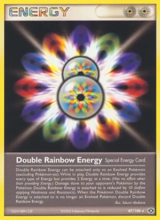 Double Rainbow Energy #87 · Emerald Pokémon card