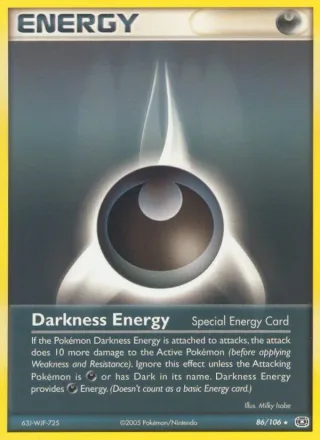 Darkness Energy #86 · Emerald Pokémon card