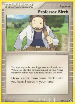 Professor Birch #82 · Emerald Pokémon card