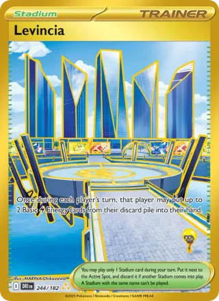 Levincia #244 · Destined Rivals Pokémon card