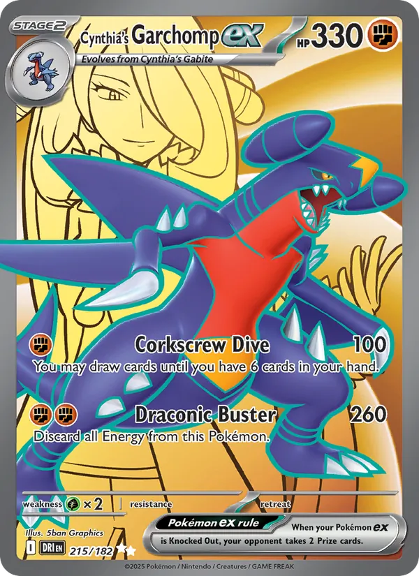 Cynthia's Garchomp ex full card art