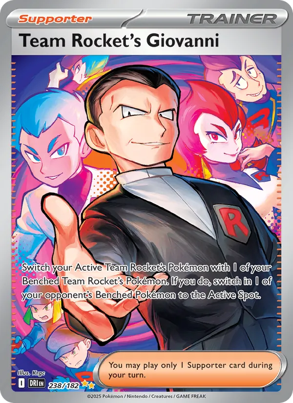 Team Rocket's Giovanni full card art