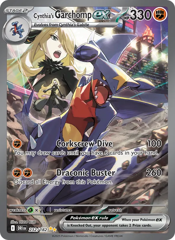 Cynthia's Garchomp ex full card art