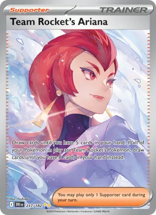 Team Rocket's Ariana #237 · Destined Rivals Pokémon card