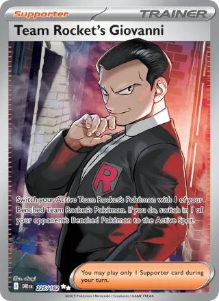 Team Rocket's Giovanni #225 · Destined Rivals Pokémon card