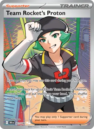 Team Rocket's Proton #227 · Destined Rivals Pokémon card