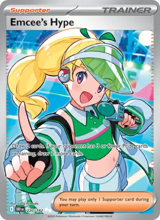 Emcee's Hype #220 · Destined Rivals Pokémon card
