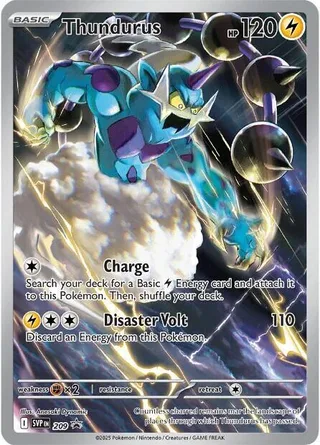 Thundurus #209 · SVP Black Star Promos Pokémon card