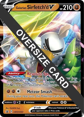 Galarian Sirfetch'd V - SWSH043 #SWSH043 · Jumbo cards Pokémon card