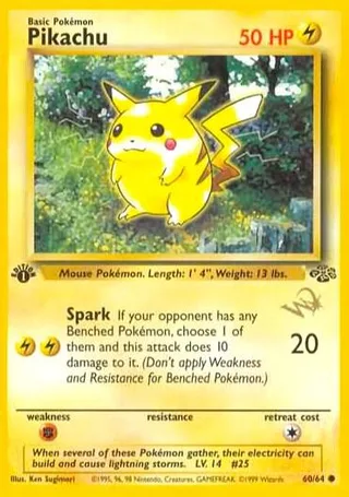 Pikachu [W Stamped] #060 · Wizards Black Star Promos Pokémon card