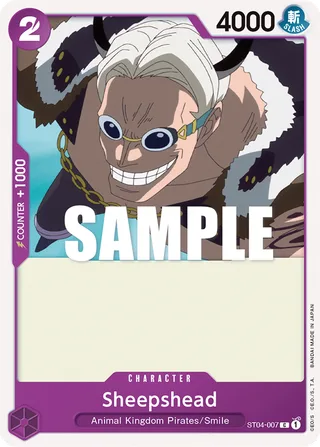 Sheepshead #ST04-007 · ST-04: Starter Deck 4 Animal Kingdom Pirates One Piece card