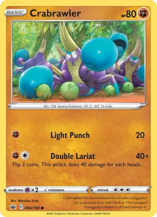 Crabrawler #84 · Chilling Reign Pokémon card