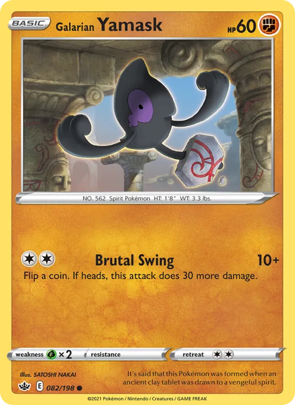 Galarian Yamask full card art