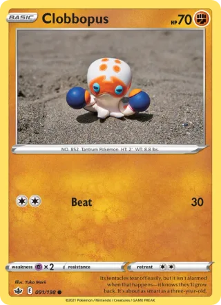 Clobbopus #91 · Chilling Reign Pokémon card
