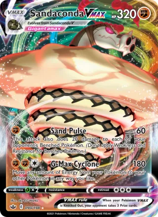 Sandaconda VMAX #90 · Chilling Reign Pokémon card