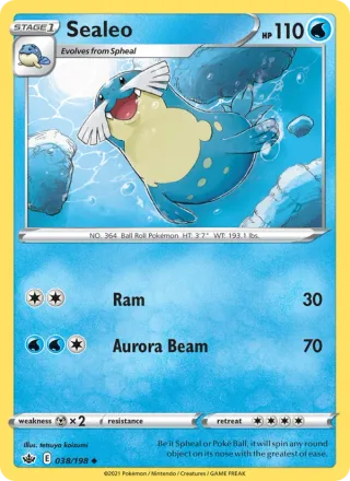 Sealeo #38 · Chilling Reign Pokémon card