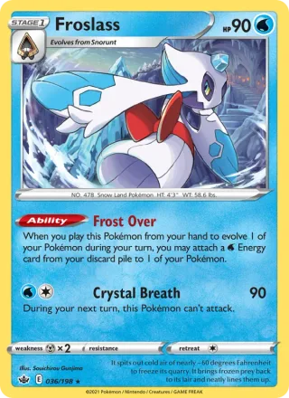Froslass #36 · Chilling Reign Pokémon card