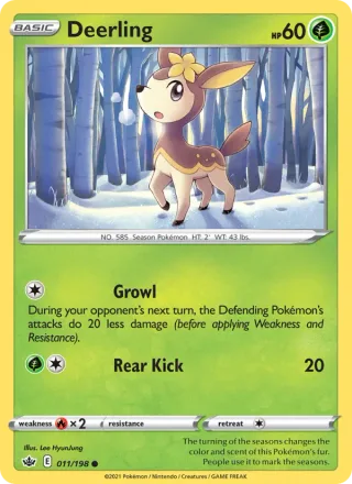 Deerling #11 · Chilling Reign Pokémon card