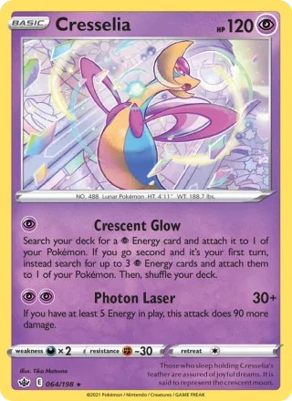 Cresselia #64 · Chilling Reign Pokémon card