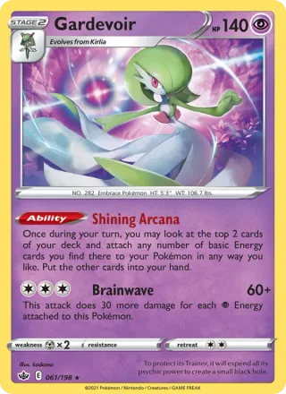 Gardevoir #61 · Chilling Reign Pokémon card