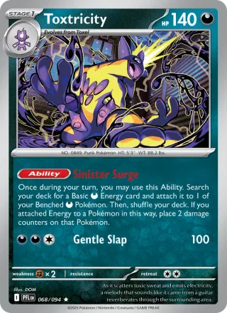 Toxtricity #068 · Phantasmal Flames Pokémon card
