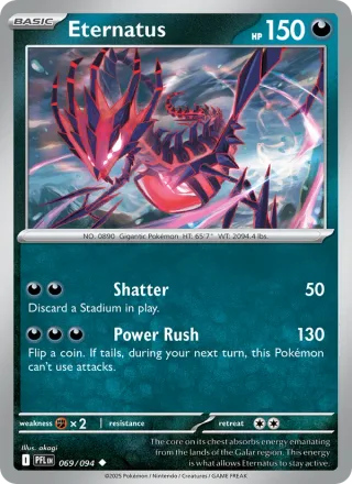 Eternatus #069 · Phantasmal Flames Pokémon card