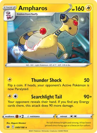 Ampharos #49 · Chilling Reign Pokémon card