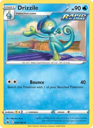 Drizzile #42 · Chilling Reign Pokémon card