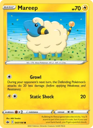Mareep #47 · Chilling Reign Pokémon card