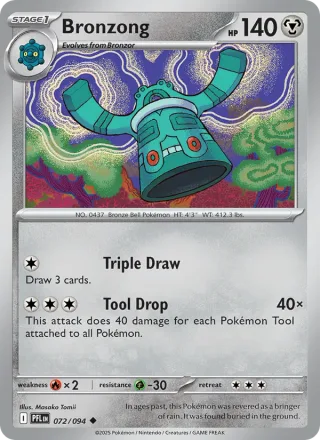 Bronzong #072 · Phantasmal Flames Pokémon card