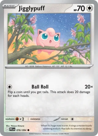 Jigglypuff #076 · Phantasmal Flames Pokémon card