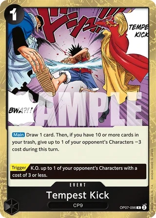 Tempest Kick #OP07-096 · 500 Years in the Future One Piece card