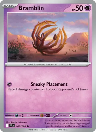Bramblin #046 · Phantasmal Flames Pokémon card
