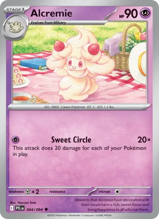 Alcremie #044 · Phantasmal Flames Pokémon card