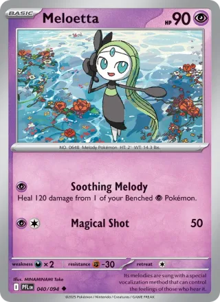 Meloetta #040 · Phantasmal Flames Pokémon card