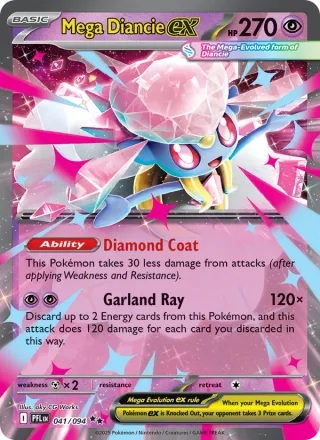Mega Diancie ex #041 · Phantasmal Flames Pokémon card