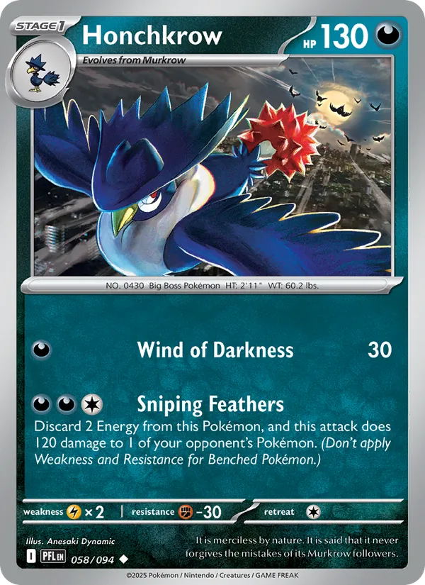 Honchkrow full card art