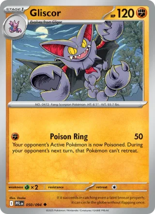 Gliscor #050 · Phantasmal Flames Pokémon card