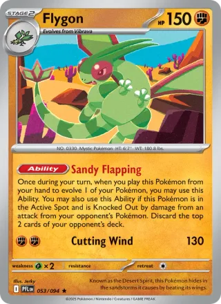 Flygon #053 · Phantasmal Flames Pokémon card