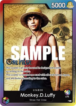 Monkey.D.Luffy (Leader Pack - Live Action) (Sealed Battle 2023 Vol. 1) #monkey-d-luffy-leader-pack-live-action-sealed-battle-2023-vol-1 · One Piece Promotion Cards One Piece card