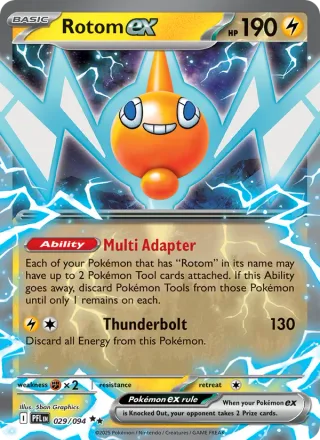 Rotom ex #029 · Phantasmal Flames Pokémon card